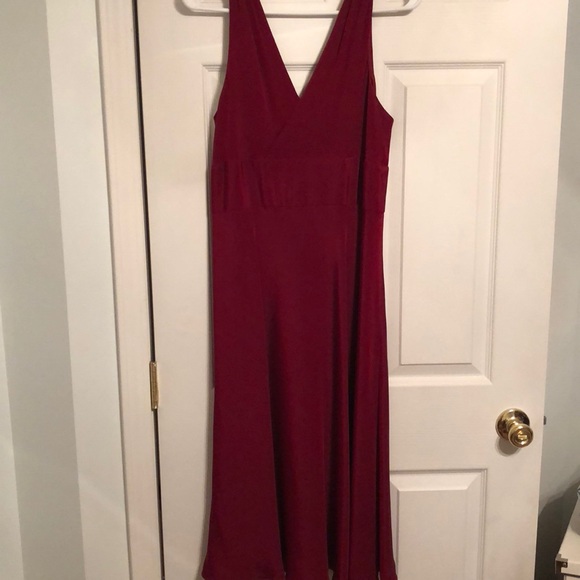 Red Tea Length Dress - Picture 2 of 2
